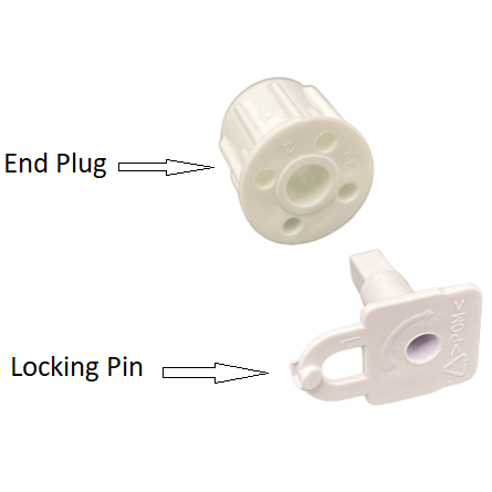 Pin End Plug/Idle End for Old-style Hillarys/Faber 25mm Roller Blinds
